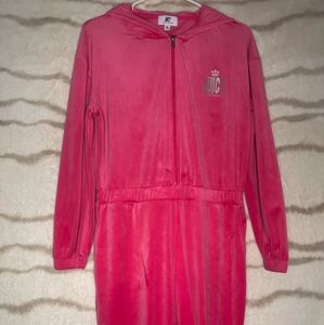 Pink Velour Juicy Couture jumpsuit